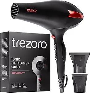 Trezoro Professional Ionic Hair Dryer - 2200W Powerful Blow Dryer